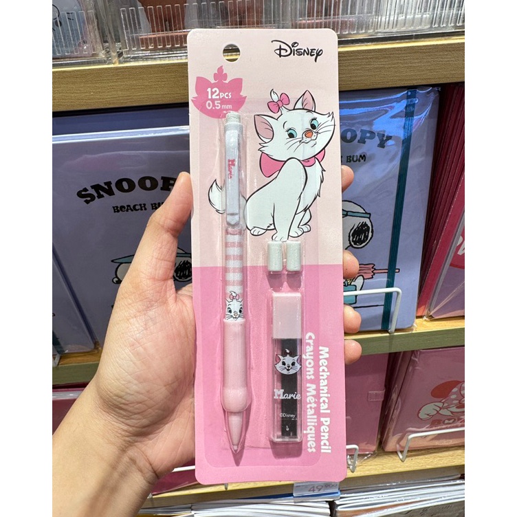 

KODE I4T9 MINISO DISNEY CAT MARIE MECHANICAL PENCIL SET PENSIL 5mm SATU SET ADA REFFIL ISI 12pcs