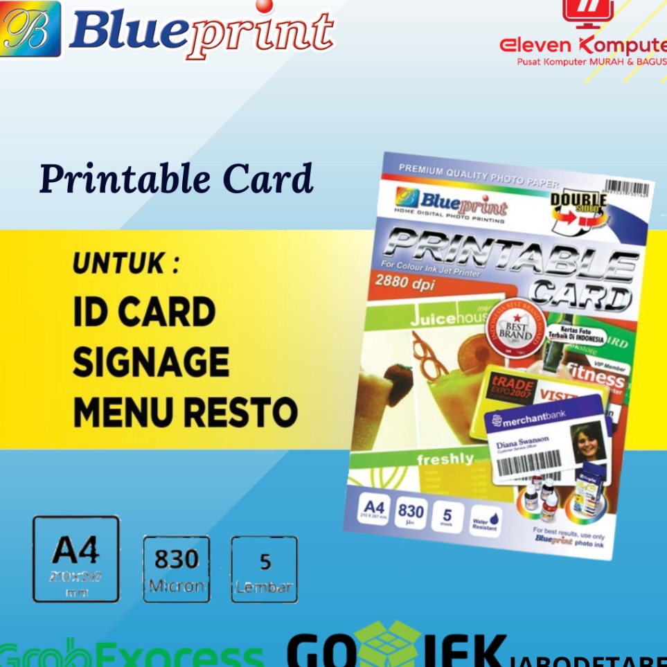 

Get Discount Printable Card A4 Blueprint Kertas PVC