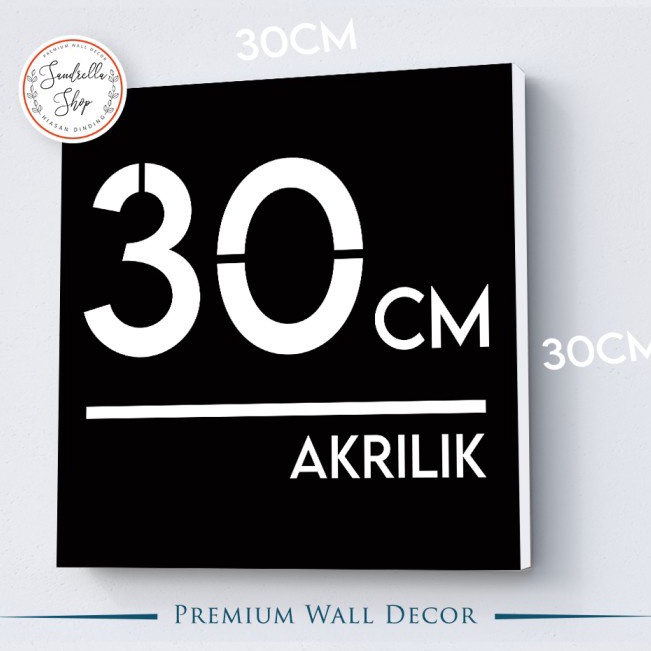 

Kejutan Populer Custom Nomor Rumah Akrilik Papan Alamat Nomer Rumah Acrylic AKLNR4 3X3