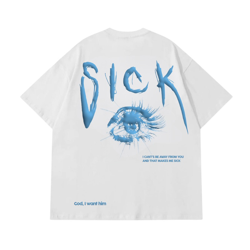 FWS - Tshirt Oversize “sick” - sablon FOAM/TIMBUL