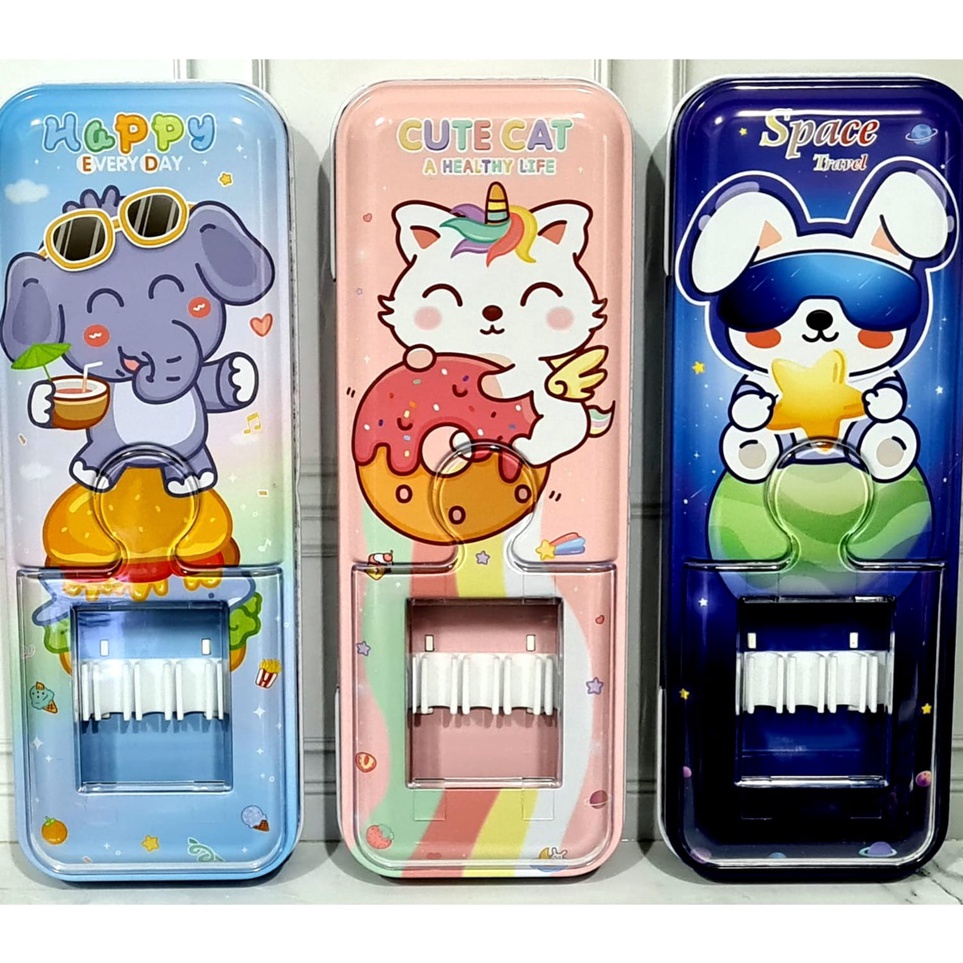 

Kejar Harga Xiaolingjing Kotak Pensil Kaleng 2 Susun 229 Animal TG