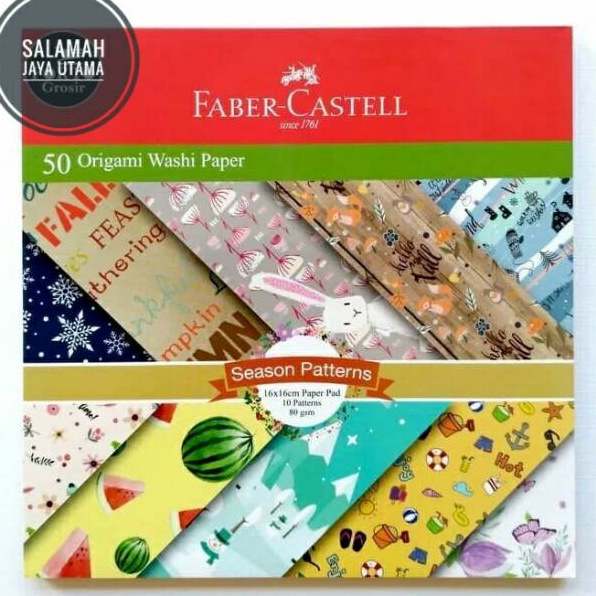 

Hemat Biaya Origami Washi Paper 16 x 16 Faber Castell
