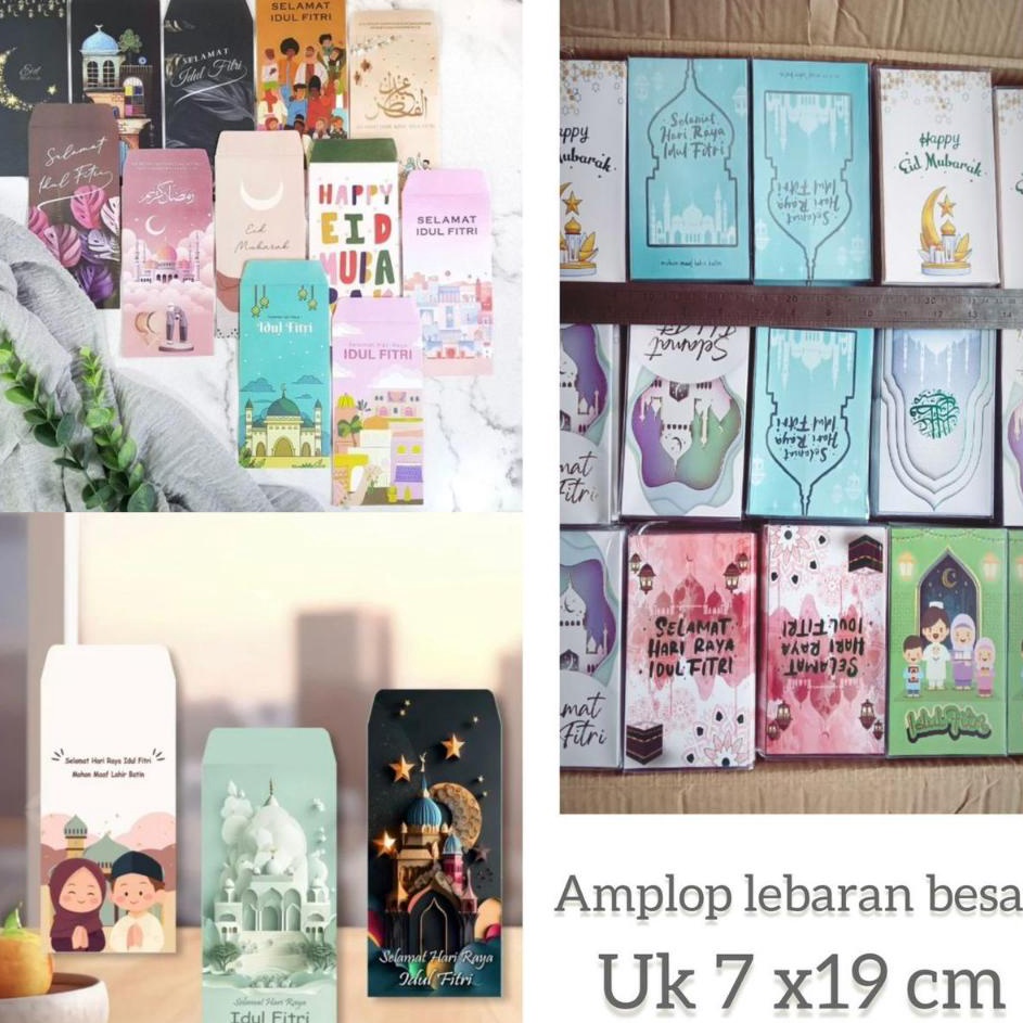 

Borong Meriah AMPLOP LEBARAN HARI RAYA IDUL FITRI JUMBO PANJANG KOTAK isi 5 LEMBAR