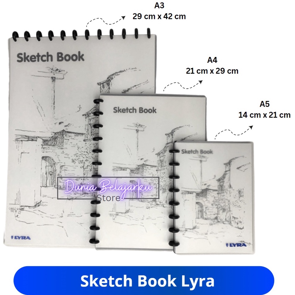 

Penjualan Terkini Lyra Sketchbook A3 A4 A5 Refill Buku Sketsa Gambar 15 Gsm