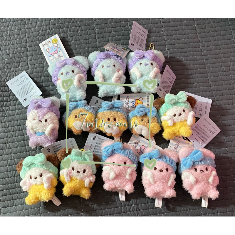 BT21 Minini Keyring Doll Bath Time - Ready Stock - Read Description