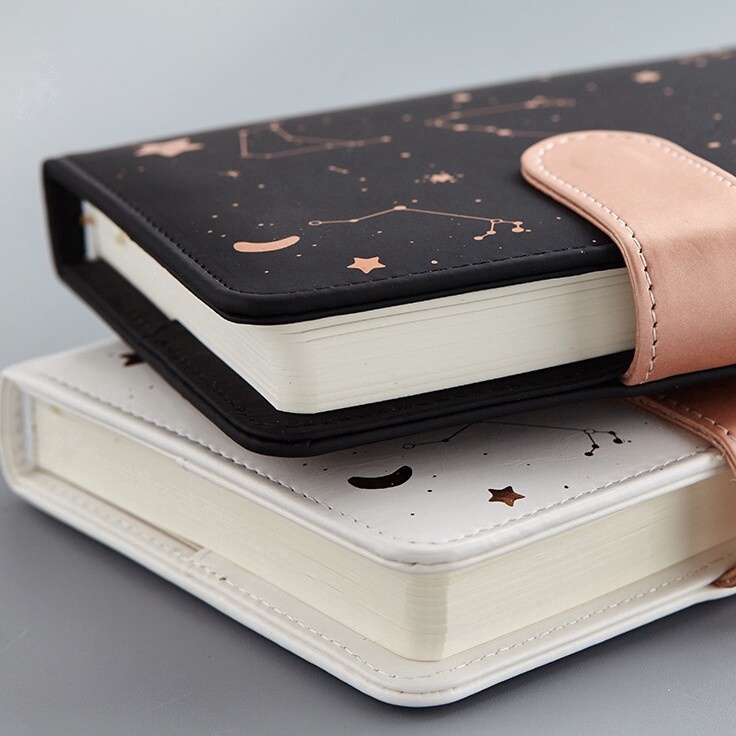 

Grosir Bermutu Starry Sky Planner 224 Yearlyweekly planner 288 Pages A6 size notebookjournaldiary PU Leather soft cover Stationery