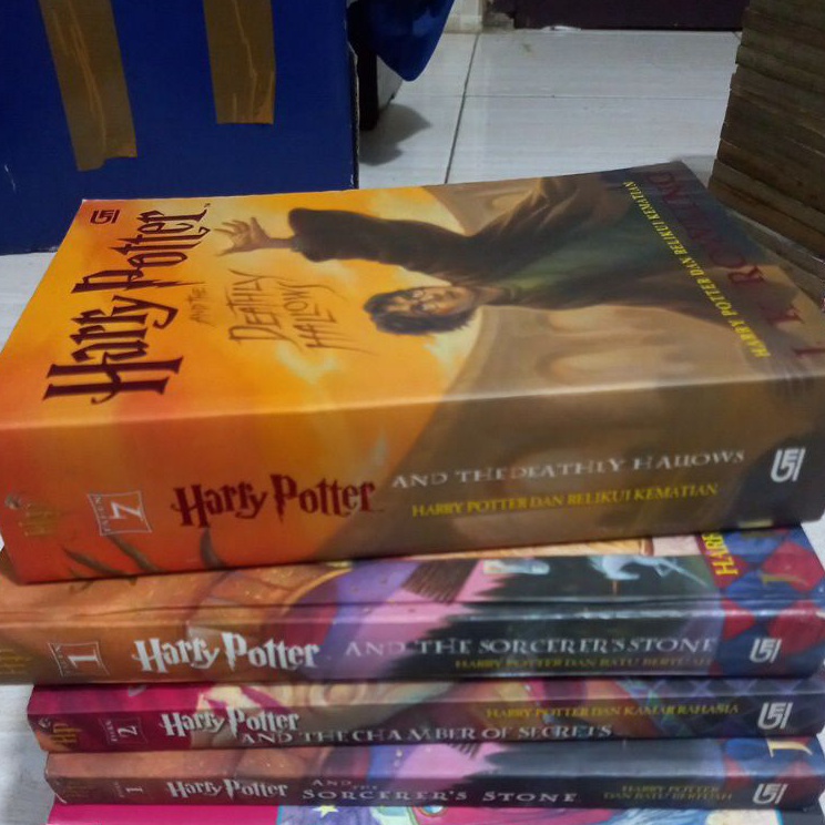 Langsung Proses  NOVEL HARRY POTTER BHS INDONESIA ORIGINAL BEKAS