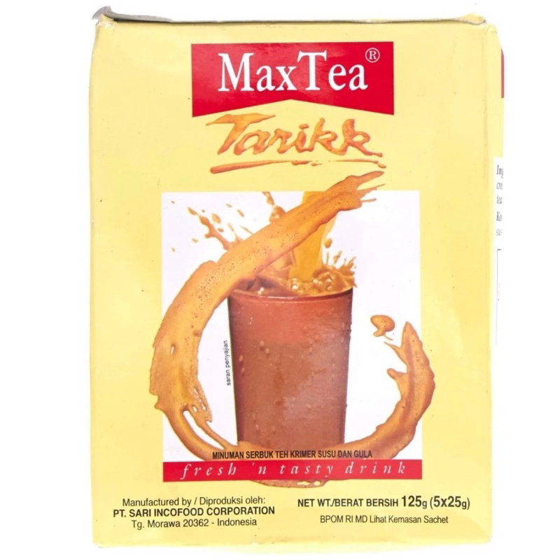 

Max tea teh tarik 5 pcs x 25 g