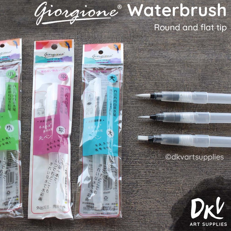 

Update Favorit Giorgione Water Brush Waterbrush Round Flat Tip Kuas Lukis Bulat Satuan