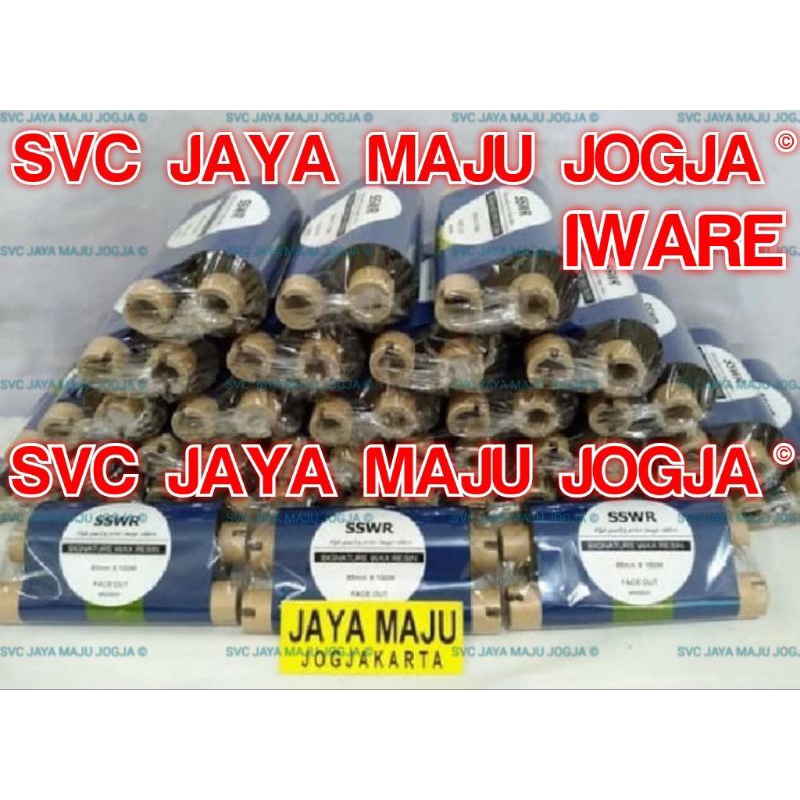 [ IWARE ]  85 MM  X  100 M   SSWR  SONY SIGNATURE WAX RESIN - FACE OUT  ||  CORE  ½" - DOUBLE CORE C
