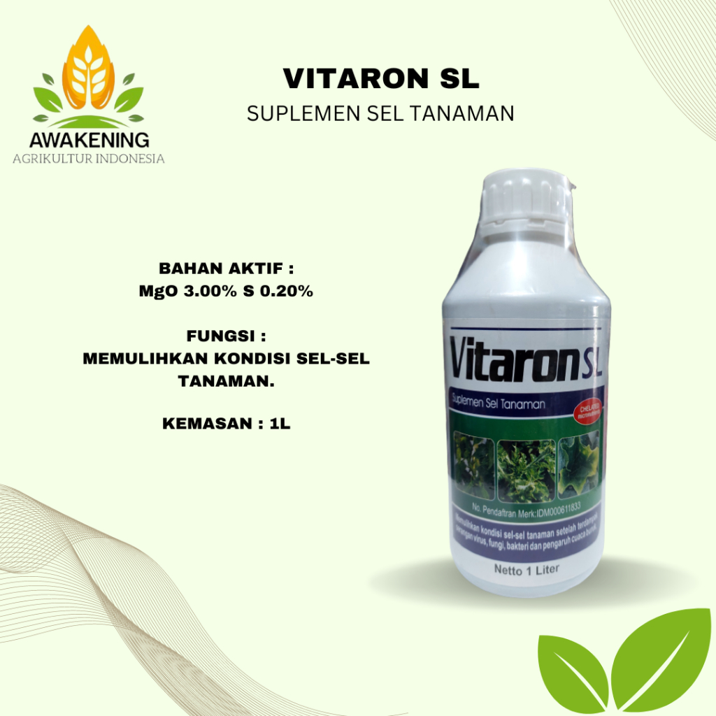 VITARON SL 1L SUPLEMEN SEL TANAMAN/PUPUK DAUN CAIR