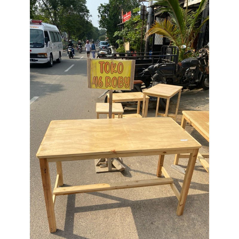 Meja makan / meja buat jualan 100x60x75