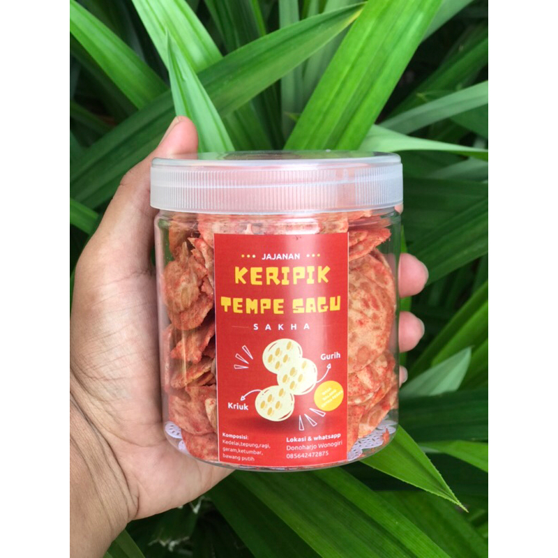 

150 gr Tempe Keripik Sagu Rasa Balado Extra Pedas Kripik Tempe Premium FREE BUBLE WRAP