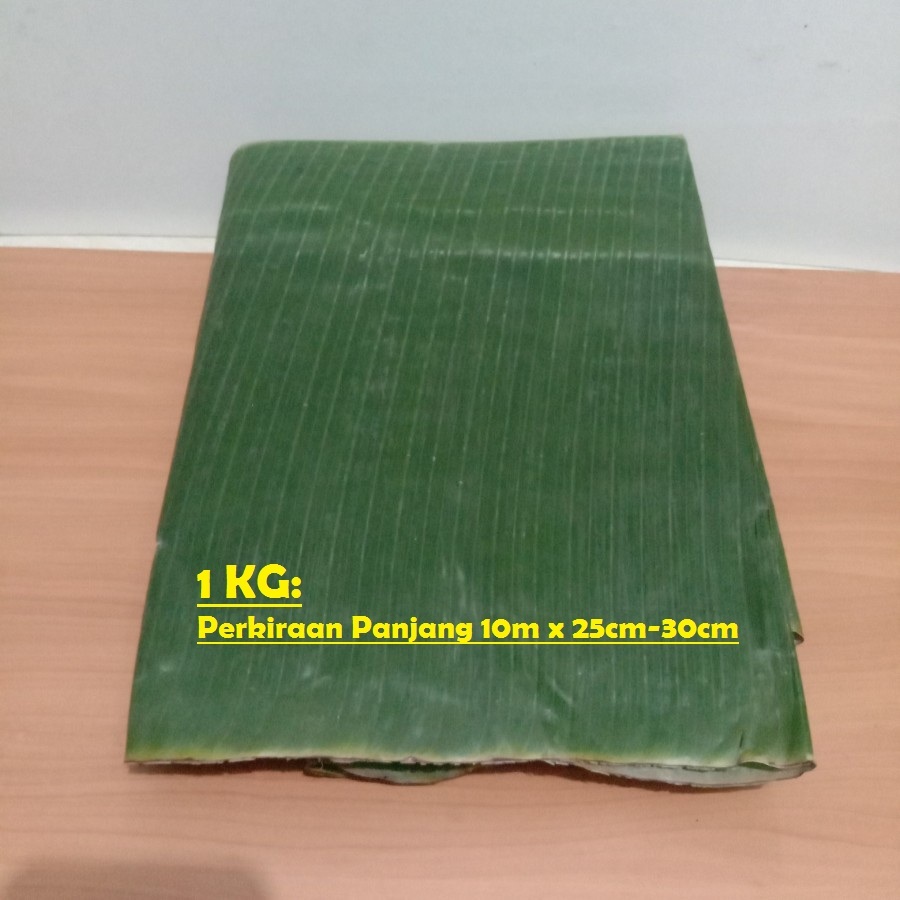 

Daun Pisang Segar 1 kg (Panjang sekitar 10 meter dengan diameter 25cm - 30cm)