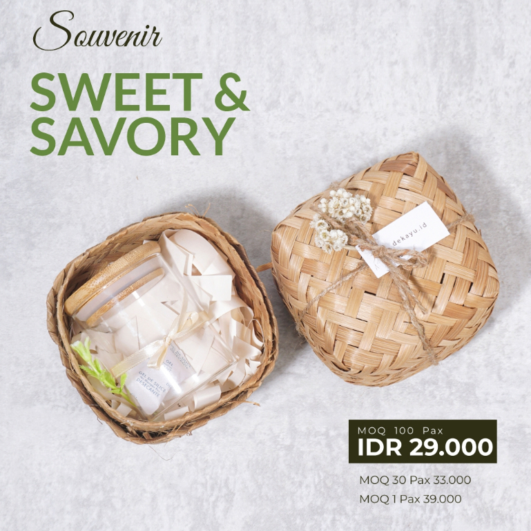 Dekayu - Souvenir Sweet & Savory | Souvenir Pernikahan | Souvenir Unik