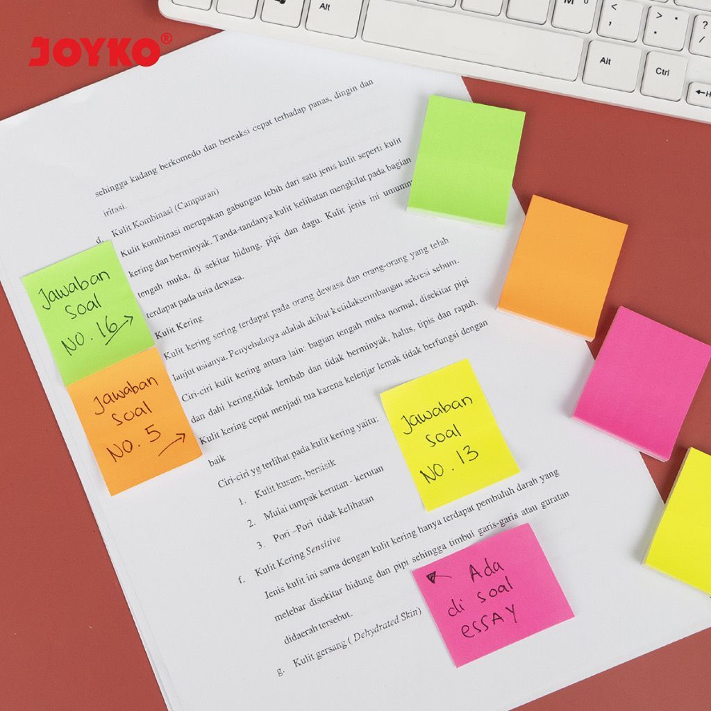 

Joyko Memo Stick Sticky Notes Kertas Memo Joyko Tempel 4 Warna MMS-31