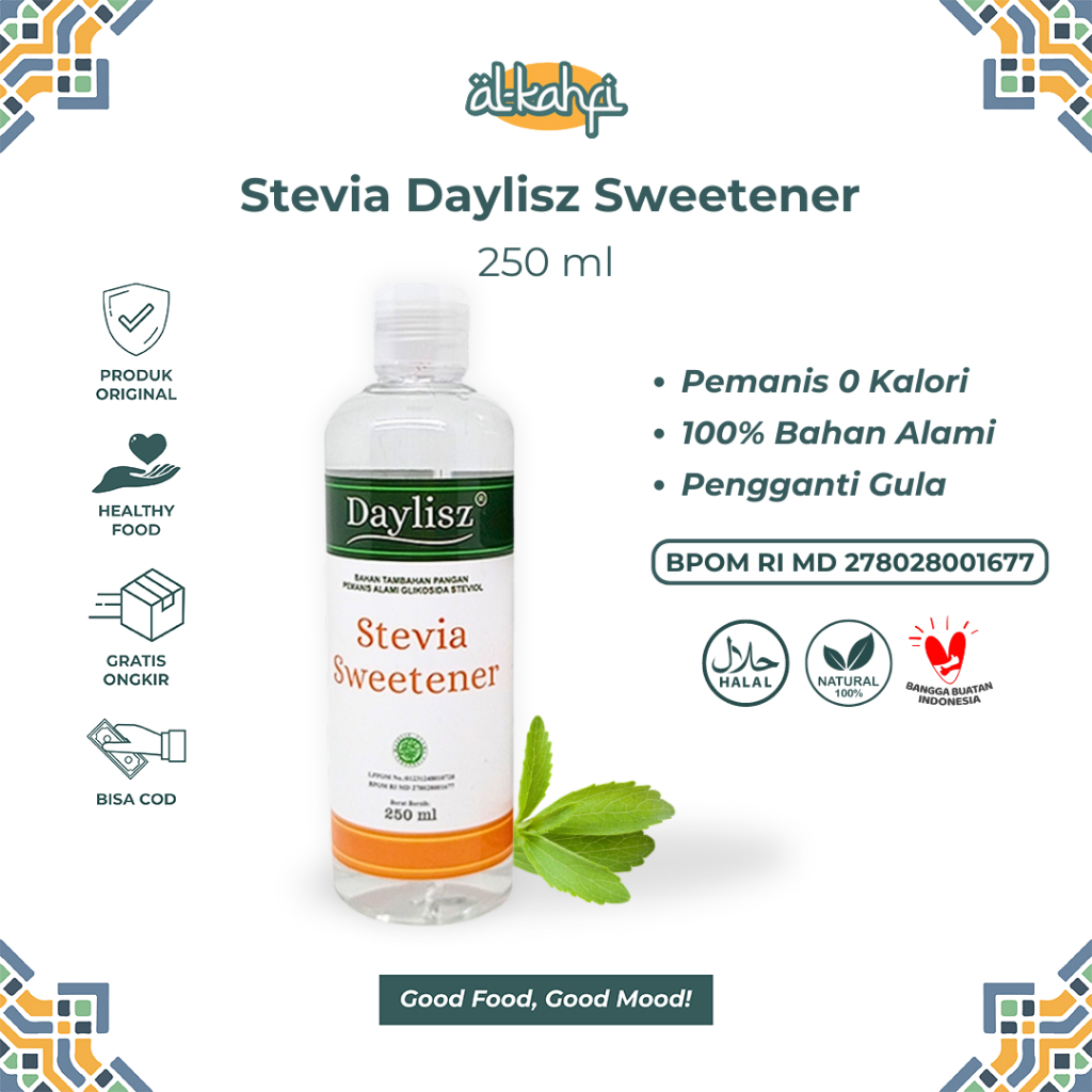 

Stevia Sweetener 250ml Pemanis Cair Alami Anti Diabetes Non Kalori