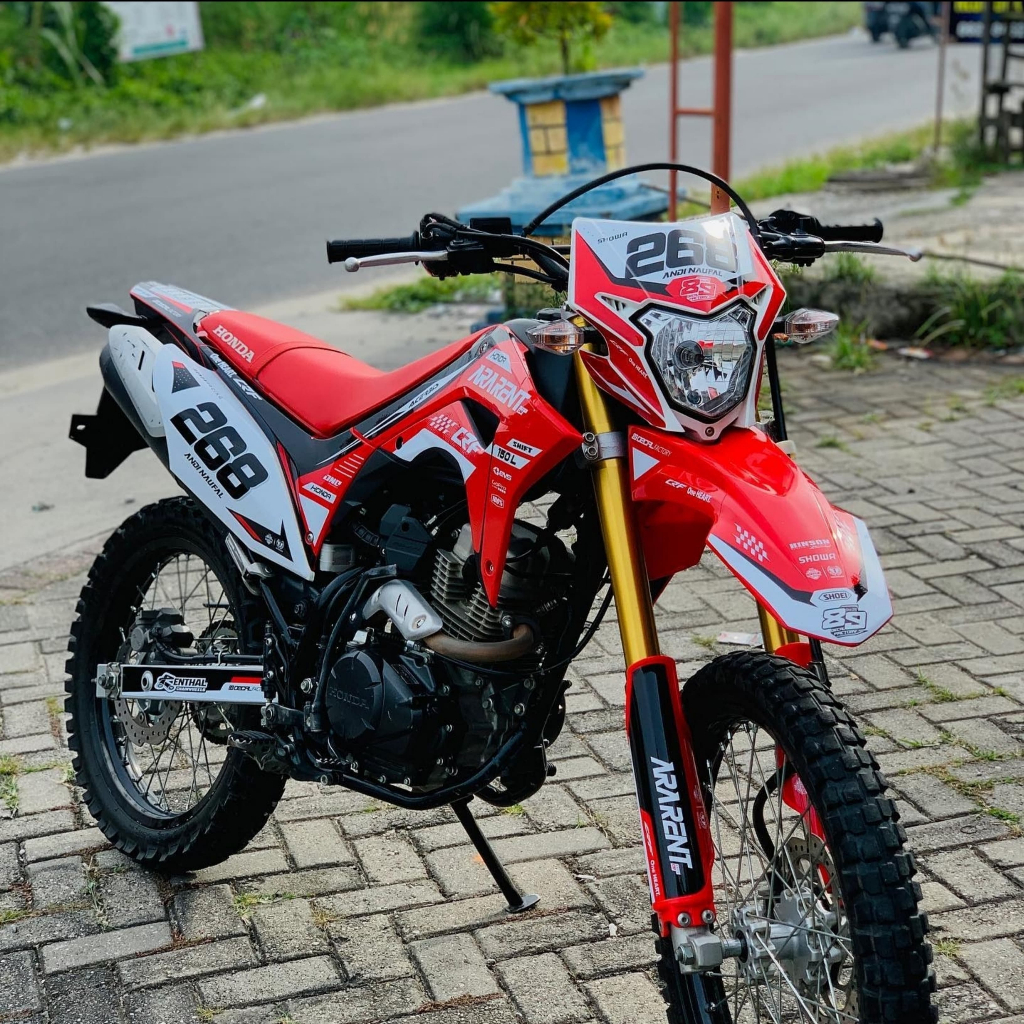 Decal Dekal Stiker Sticer Kawasaki Klx Bf Gordon Crf Supermoto Trabas Bagus