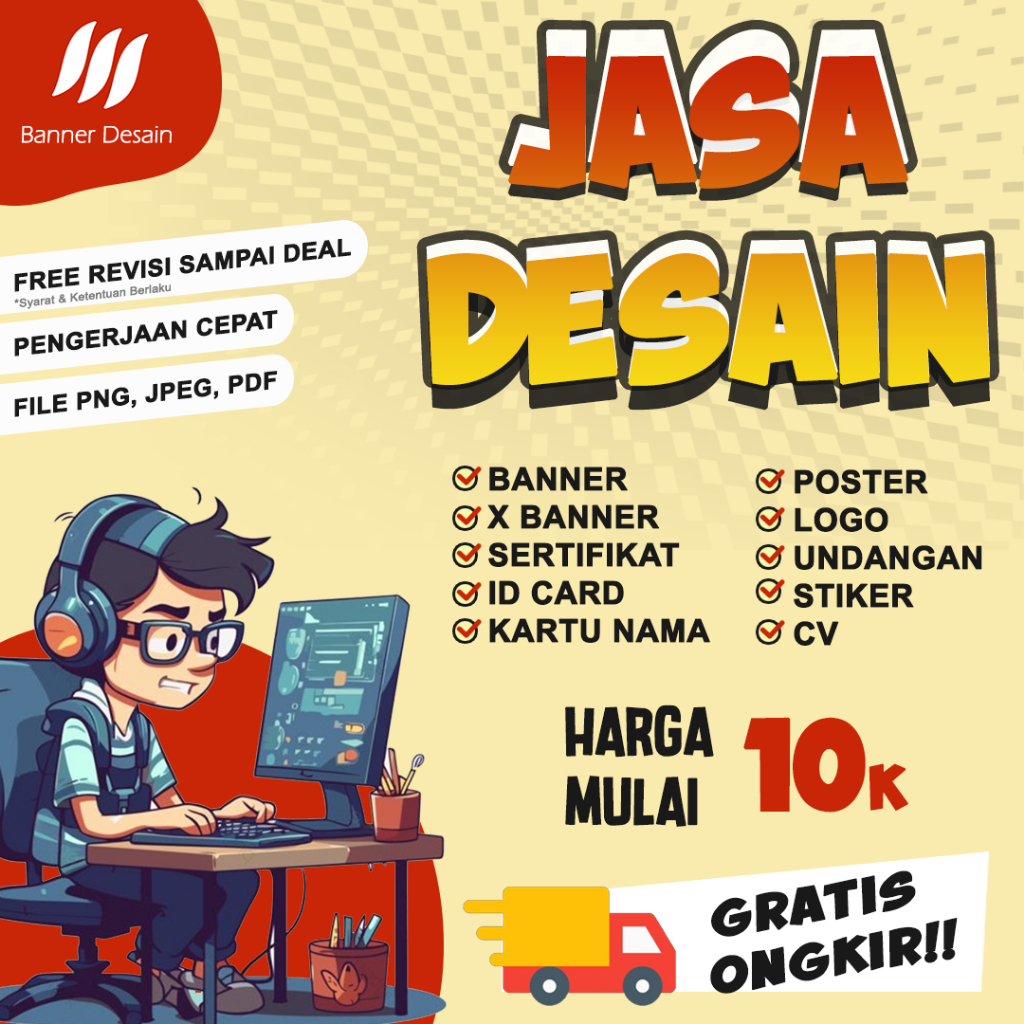 Jasa Desain Banner, Spanduk, Flyer, Brosur, Feed, X Banner Wisuda, Sidang