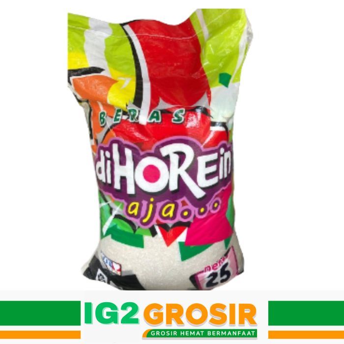 

RB22 Beras diHOREIN 25kg 10kg BEST SELLER Murah Ekonomis Putih Bersih Enak Tingkat Patah tinggi