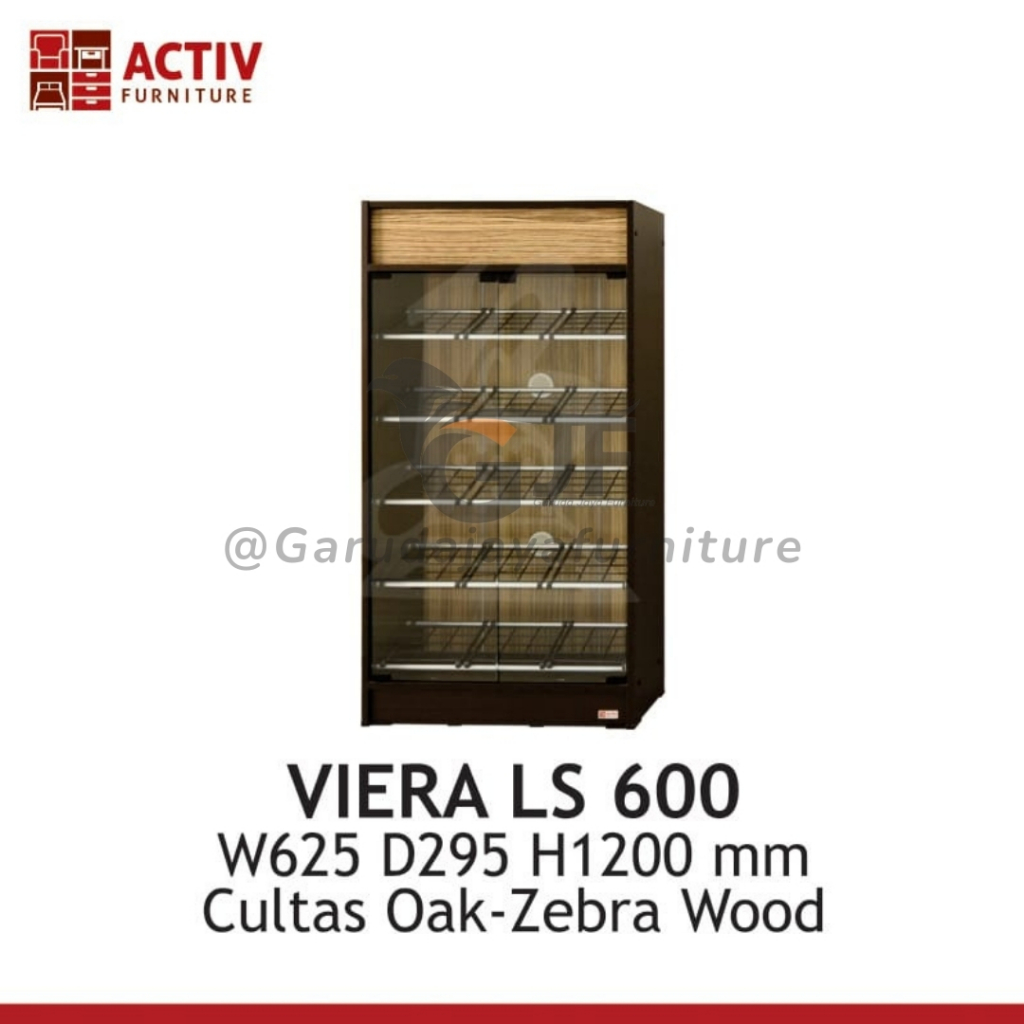 RAK SEPATU/LEMARI SEPATU/RAK SEPATU KACA/LEMARI SEPATU KACA/60cm/ACTIV/VIERA LS 600 /VIERA LS 800