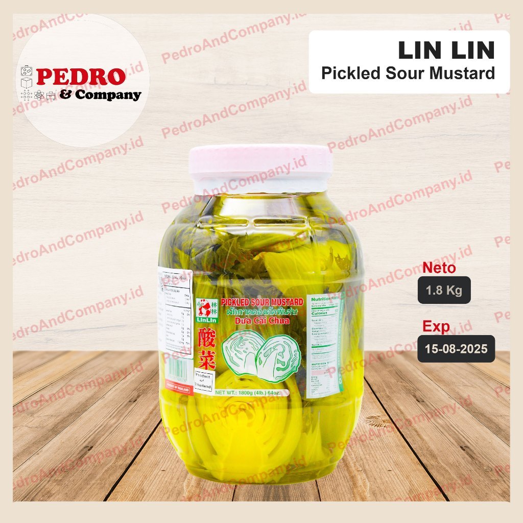 

Linlin pickled sour mustard acar sawi 900 gram