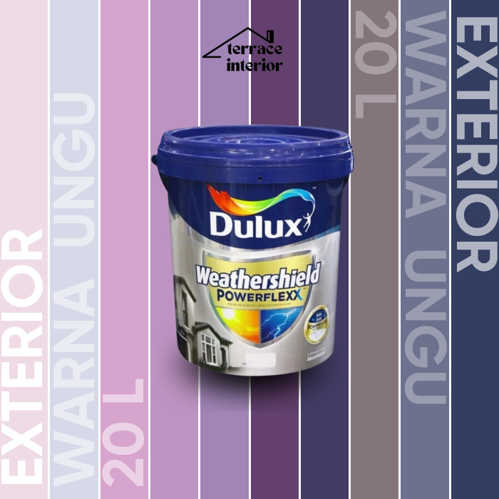 Cat Tembok Dulux Weathershield Powerflex Exterior 20 L Violet Gloss