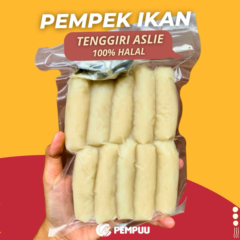 

Pempek Ikan Tenggiri Asli Varian Full Lenjer Kecil Isi 10 Pcs Sudah Termasuk Cuko
