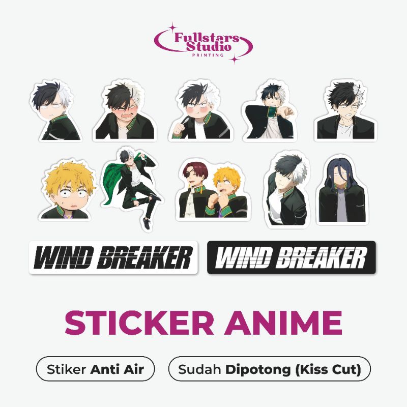 

12pcs Sticker Anime Wind Breaker Anti Air | Stiker Anime Wind Breaker | Stiker Sakura Haruka | Stiker Anime Cutting | Stiker Hp | Stiker Laptop | Sticker Hp | Sticker Laptop | Sticker Tumbler