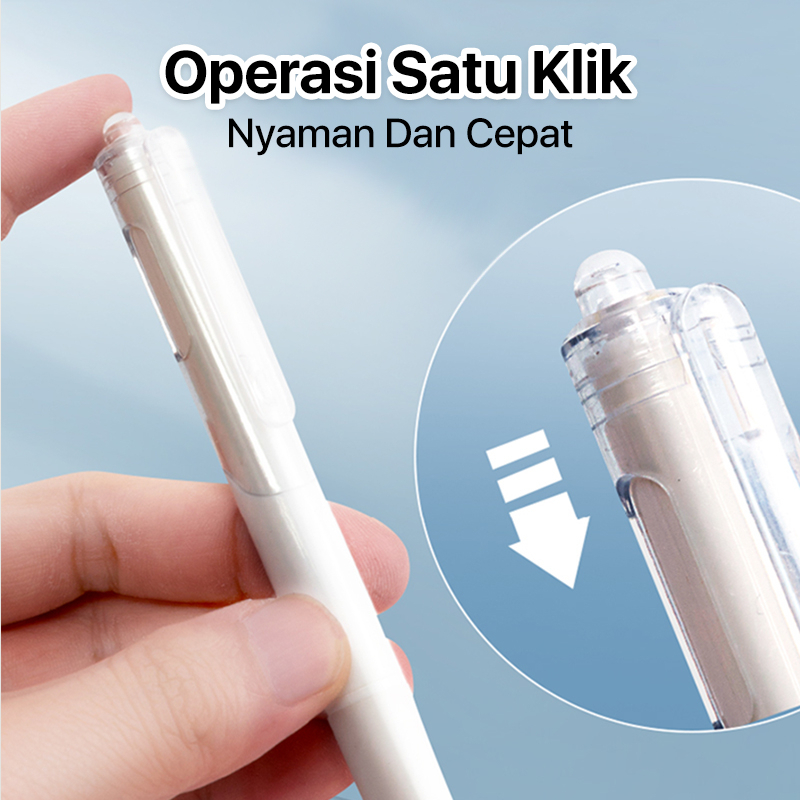

EASY DECORATION AIMILO Pulpen Gel Retractable 4 Varian Warna 0.5mm Ink Water Base 1 PCS Panjang 145mm