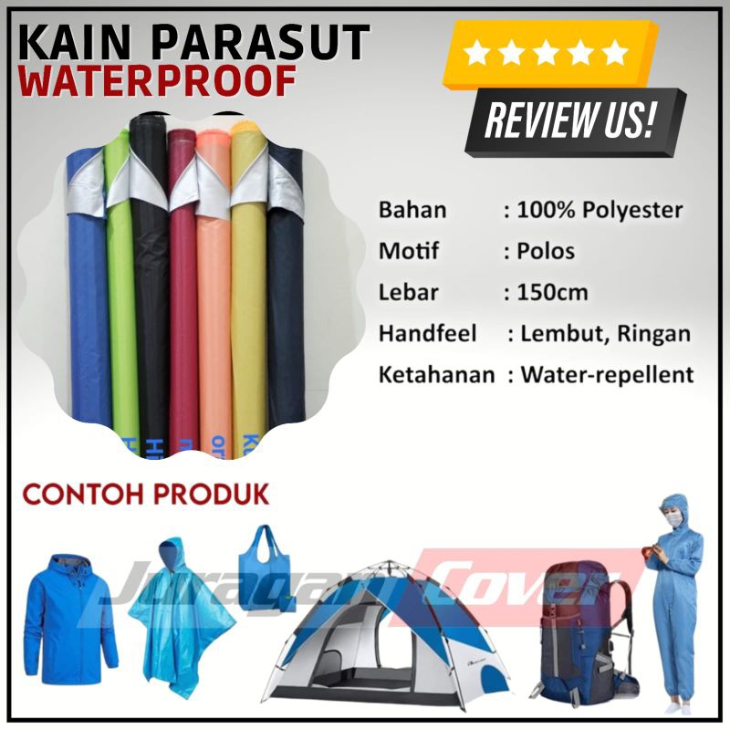 kain anti air waterproof bahan parasit 190T