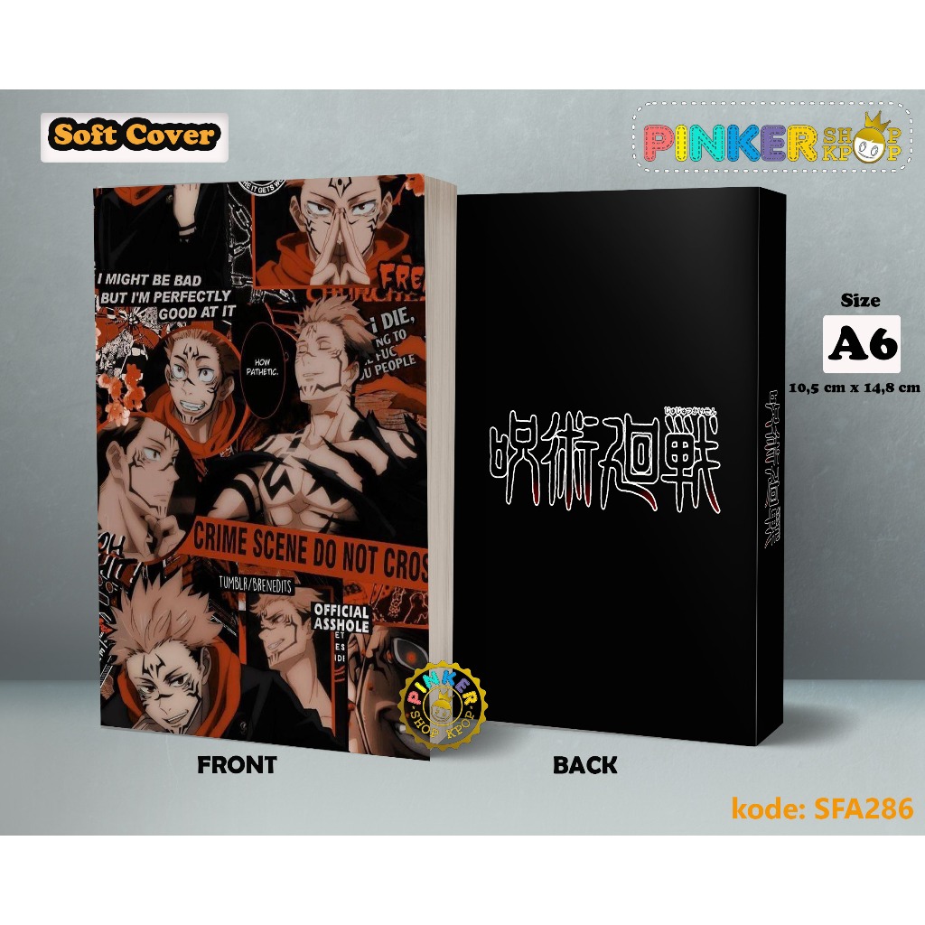 

(SFA286) Pocket Note Anime JUJUTSU KAISEN Softcover