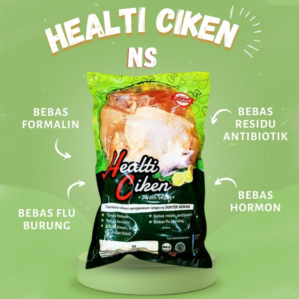 

Healti Ciken - Ayam NS (Ayam Goreng Bumbu) - Healthy Chicken - Daging Ayam Sehat - Ayam Frozen