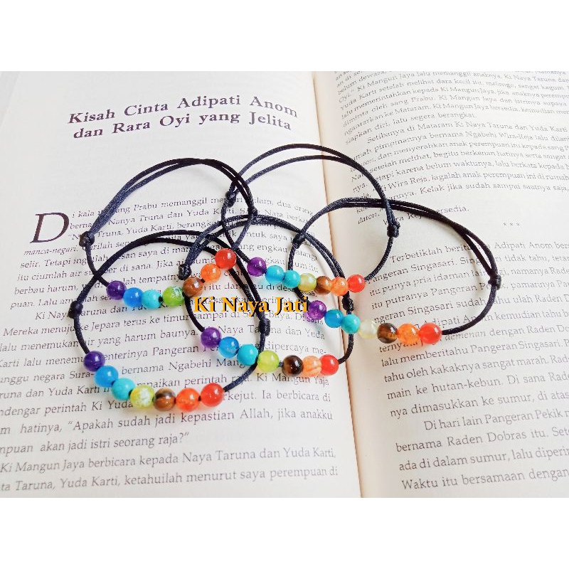 Gelang Tujuh Cakra Minimalis // Gelang Kesehatan 7 Cakra