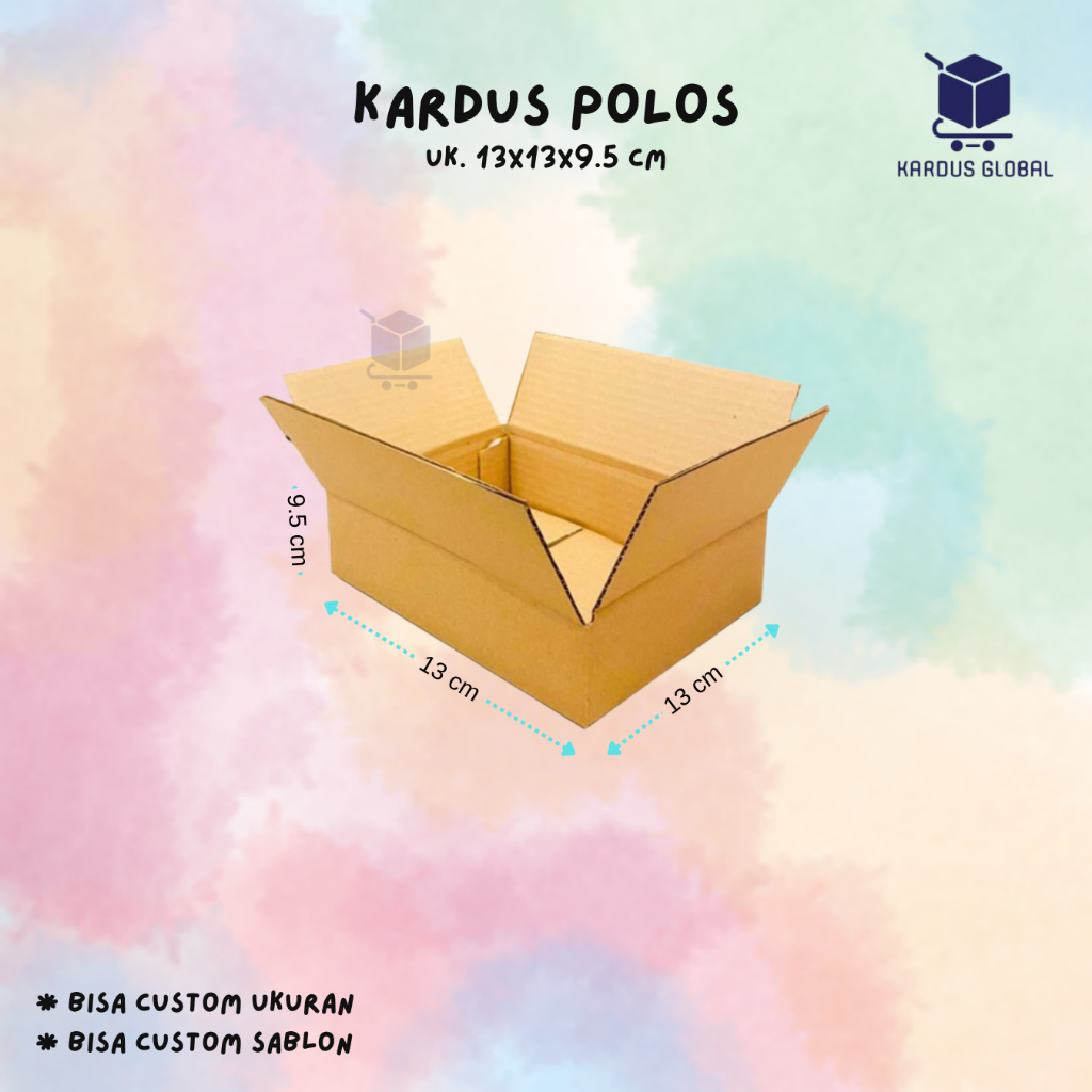 

KARDUS BOX POLOS BARU UKURAN 13x13x9,5 CM