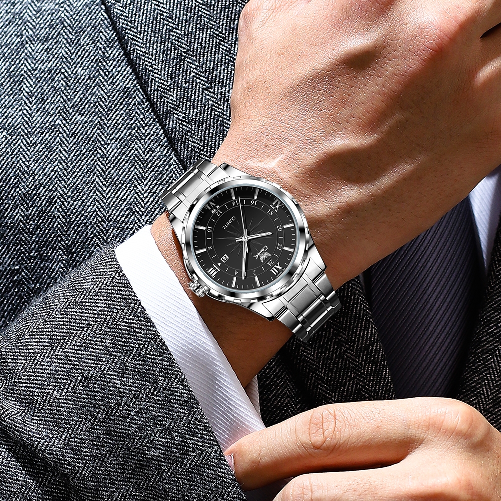 PROMO TERBARU OPK JAM TANGAN PRIA ANTI AIR ORIGINAL COWOK TERBARU MEWAH HITAM TANGGAL OTOMATIS