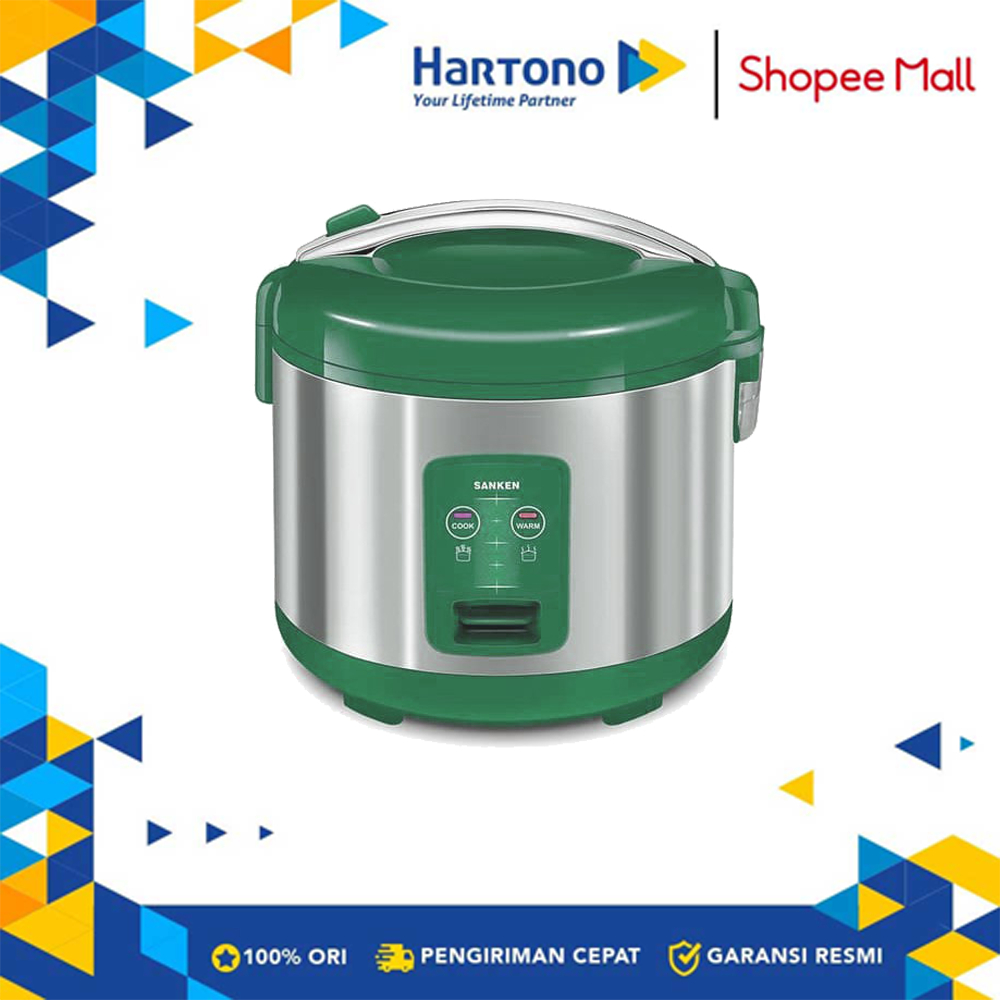 Sanken SJ-2000M-LG Penanak Nasi 1.8L Light Green SJ-2000MLG