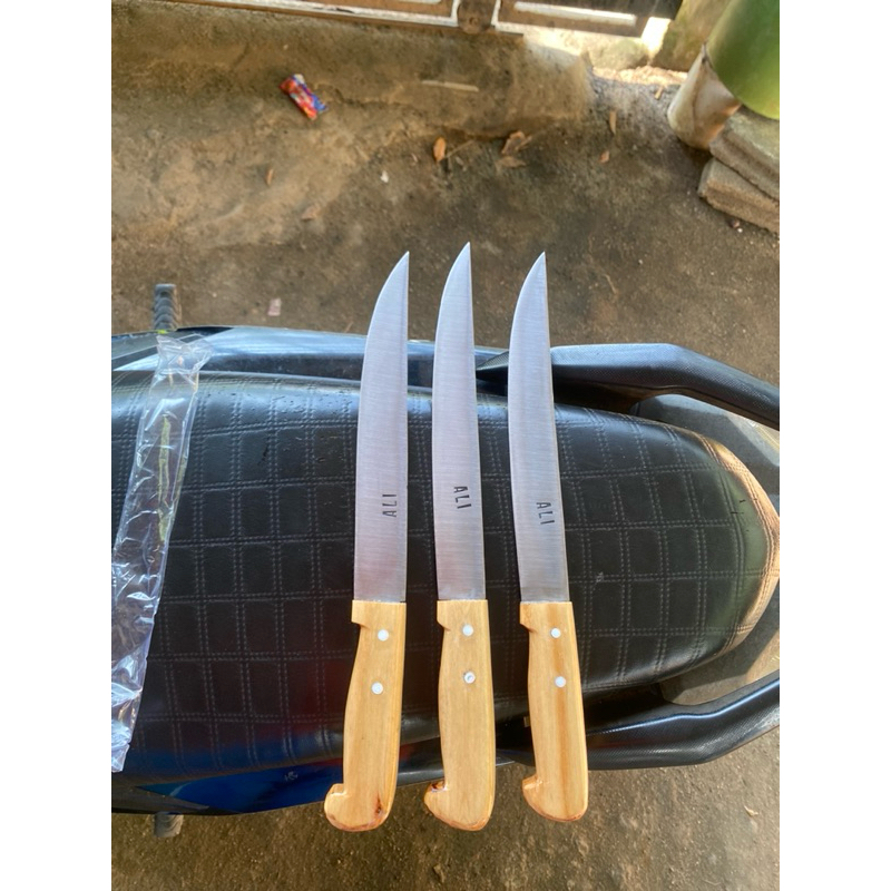 pisau seset daging dan ikan laut