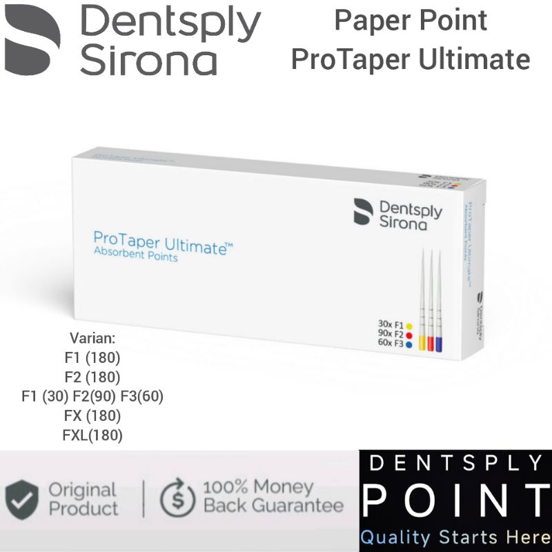 ORIGINAL Dentsply Paper Point Protaper Ultimate F1 F2 F3 F4 F5 - absorbent point