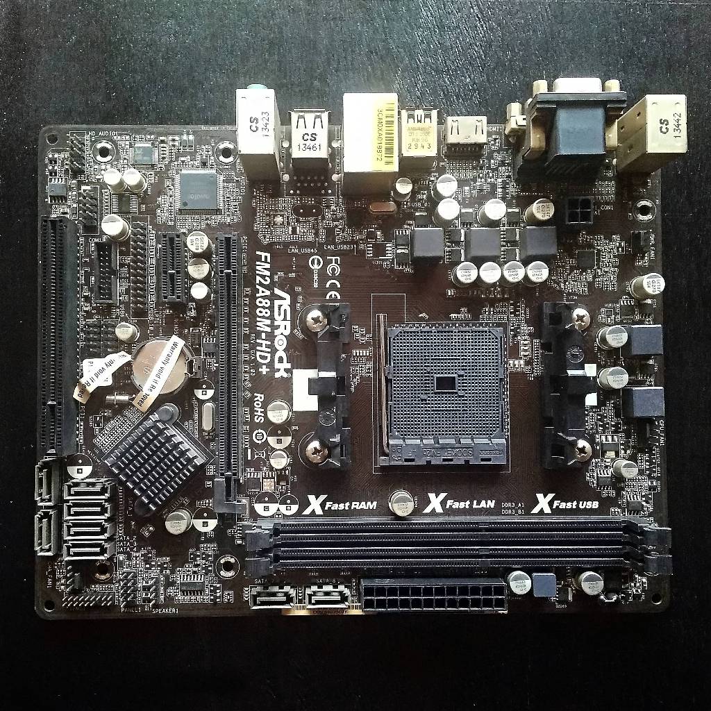 AMD FM2+ brand ASROCK FM2A88M-HD+ Motherboard APU A10