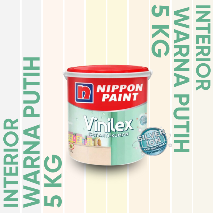 Cat Tembok Vinilex Silver Ion Nippon Paint Interior Warna Putih 5kg