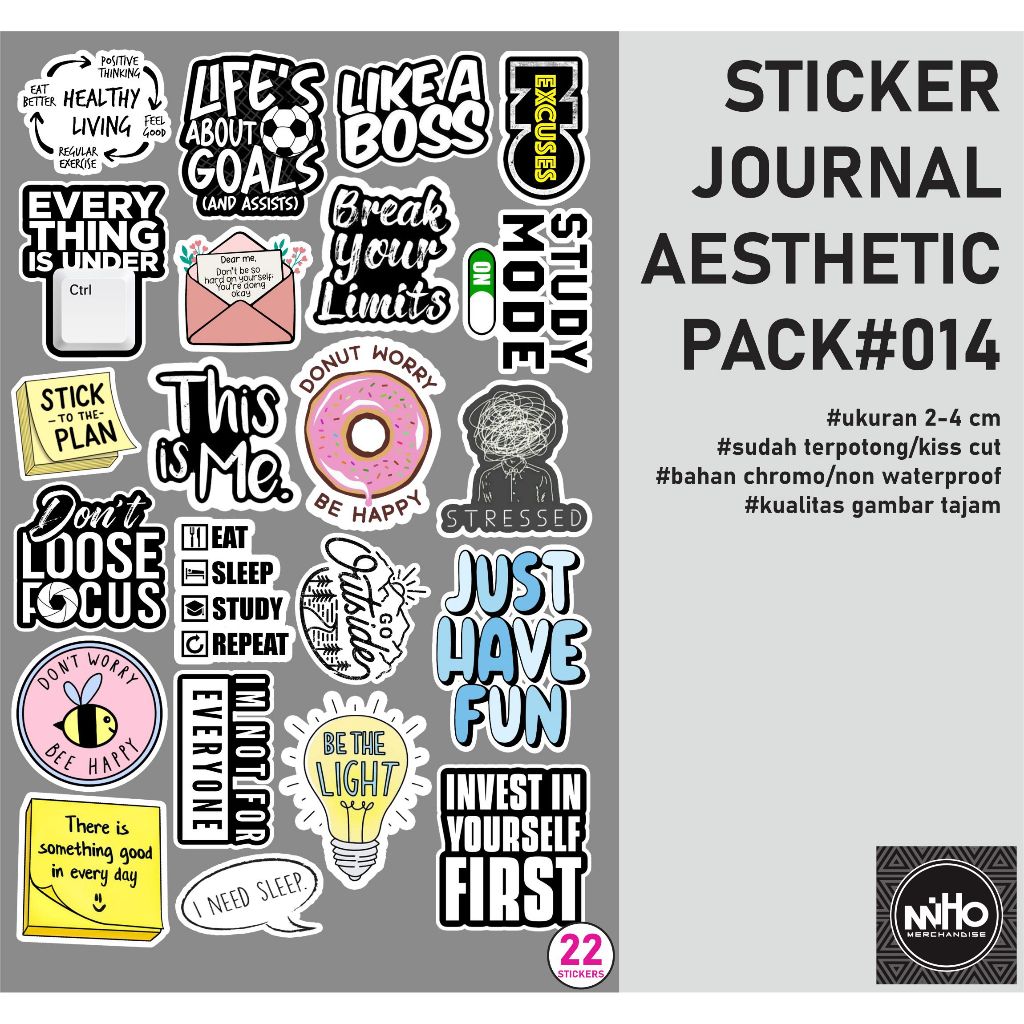 

STIKER AESTHETIC Pack#014 / Journaling / Scrapbook / Deco