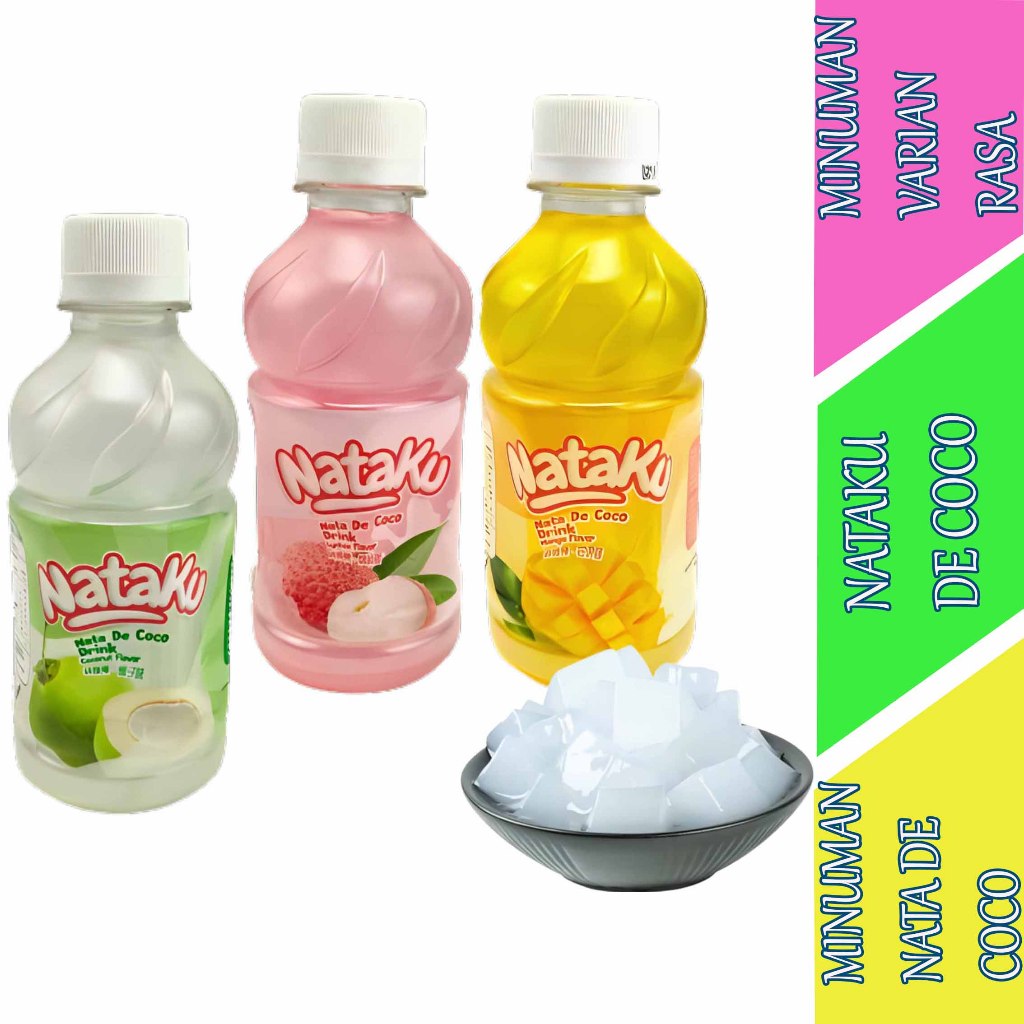 

Minuman Aneka Varian Rasa Buah - Nataku Coco - Minuman Nata De Coco - 250ml