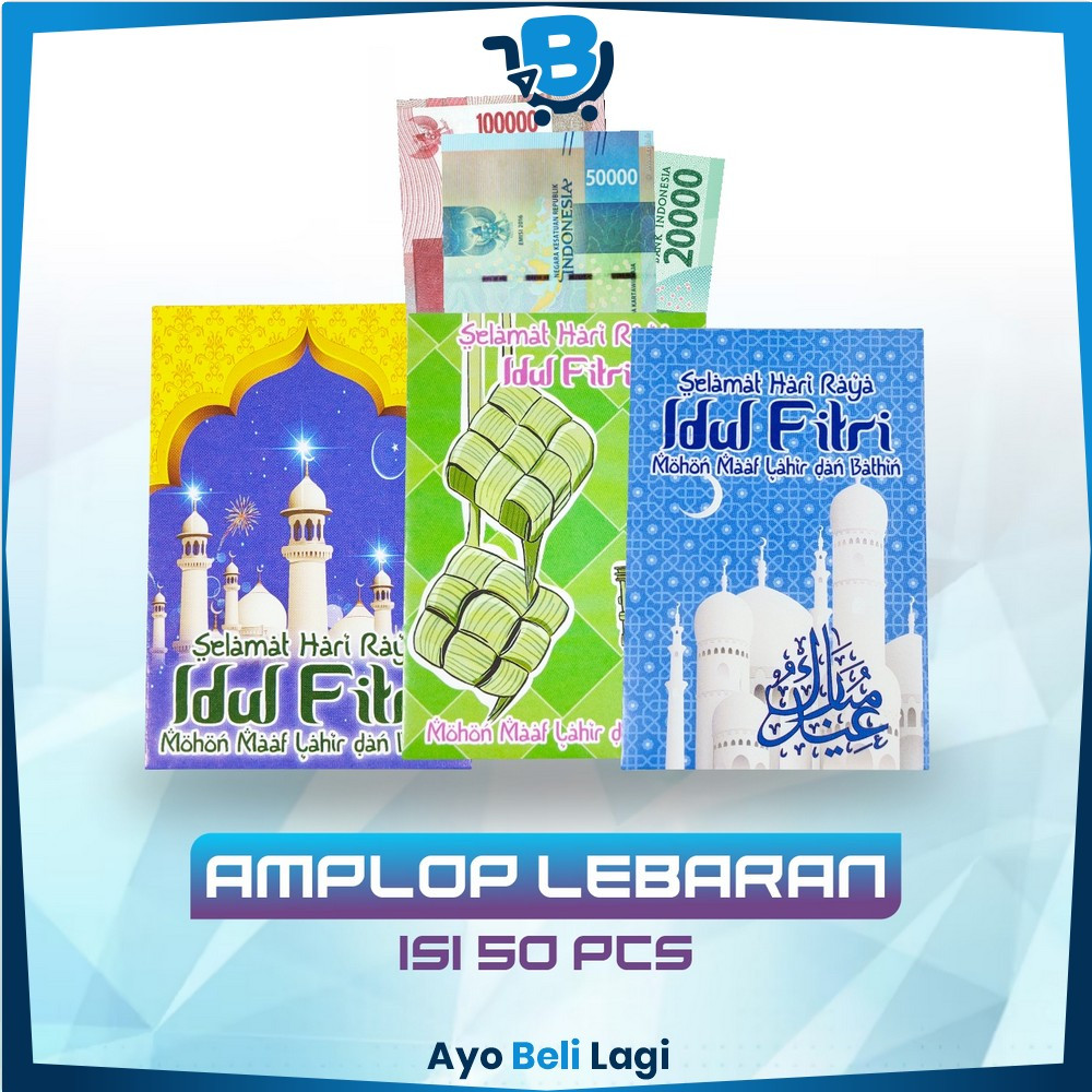 

Amplop Lebaran Isi 50PCS Motif Karakter Kartun / Amplop THR / Set Angpao Uang Hari Raya Idul Fitri / Ampau Eid Mubarak Lucu ABL C823