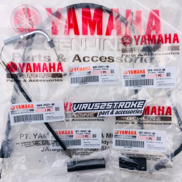 KODE L79Z Throttle Cable Kit  Kabel Gas Set Kabel Pompa Oli Samping Yamaha F1ZR FIZR F1Z FIZ R Origi
