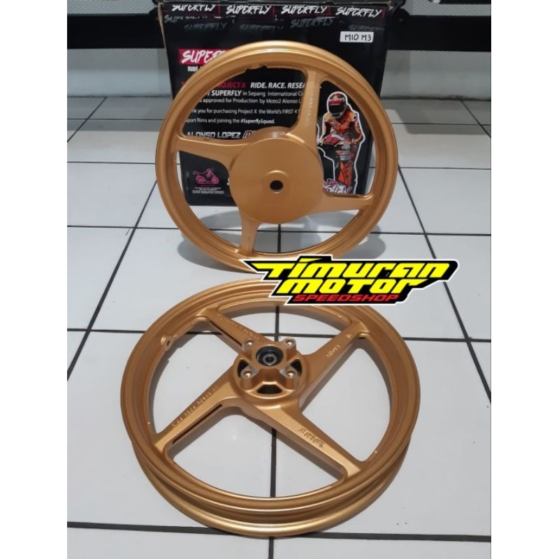 VELG SUPERFLY X SERIES 4 STAR MIO M3 160 160 R14 GOLD