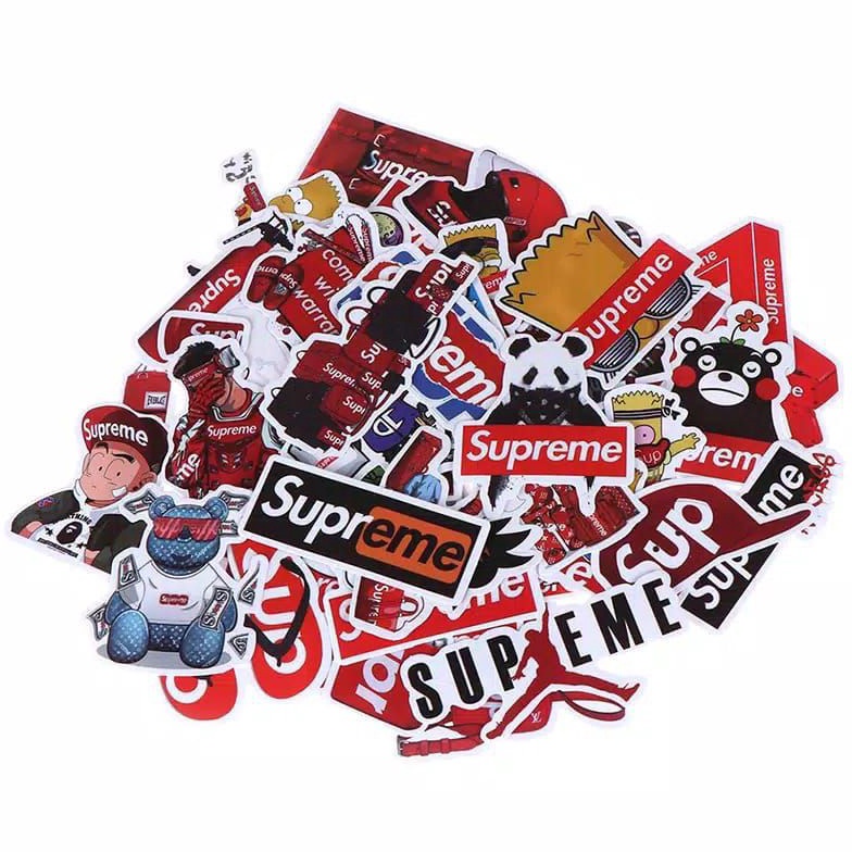 

COD stiker supreme isi 5pcs untuk koleksi Murah
