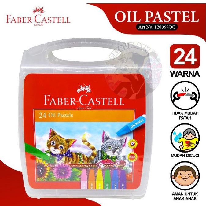 

KODE S46U MURAH FABERCASTELL ECO CRAYON OIL PASTEL HEXAGONAL 12C 18C 24C