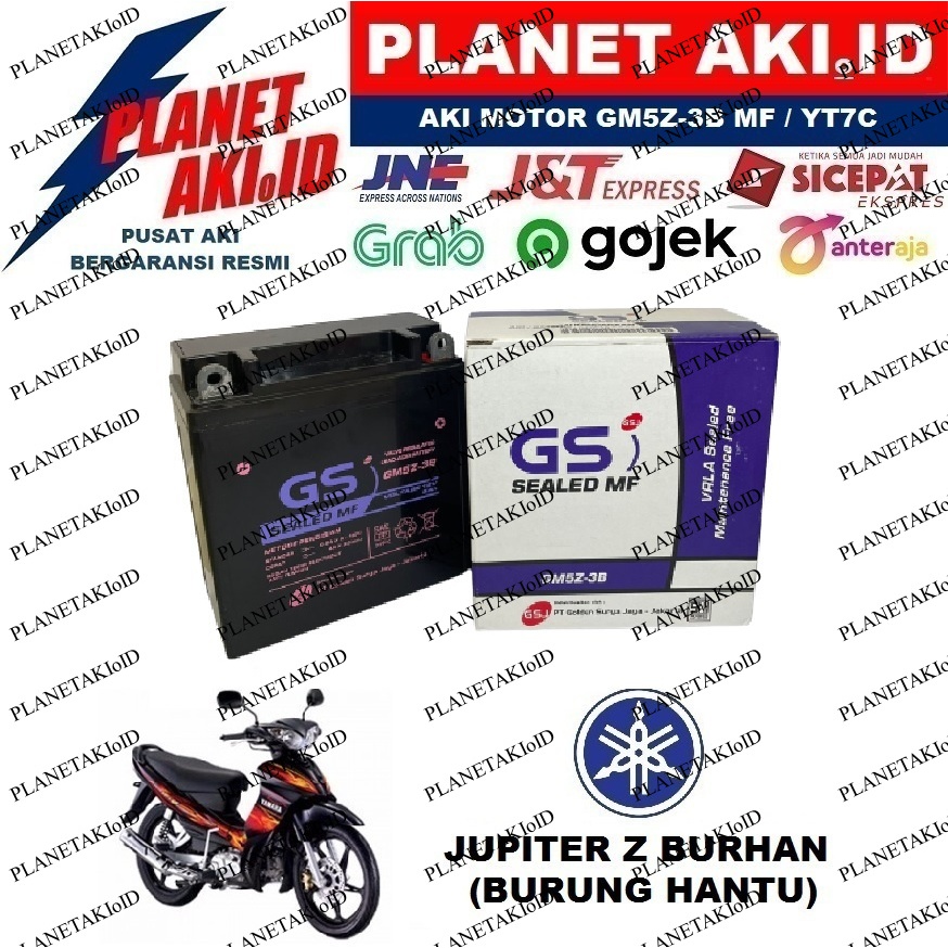 Aki Motor Yamaha Jupiter Z Burhan GM5Z3B Accu Kering MF