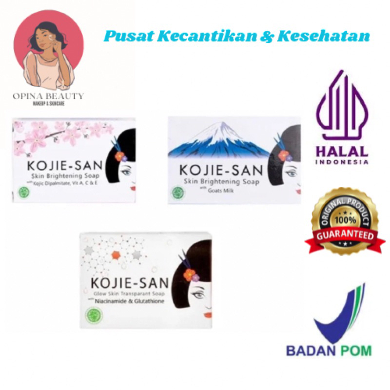 Kojie San Skin Brightening Soap Kojic Acid Dipalmitate Glow Skin Goats Milk 65 gram & 135 gram